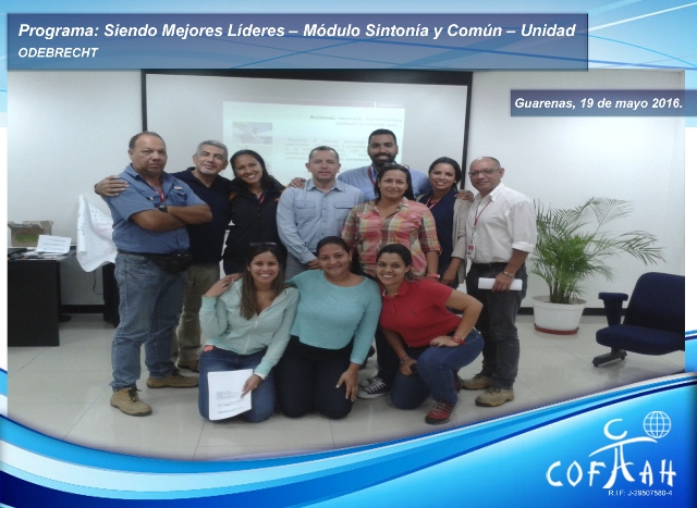 Programa: Siendo Mejores Líderes – Módulo Sintonía y Común – Unidad (ODEBRECHT) Guarenas