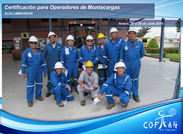 Certificación para Operadores de Montacargas (SCHLUMBERGER) Anaco