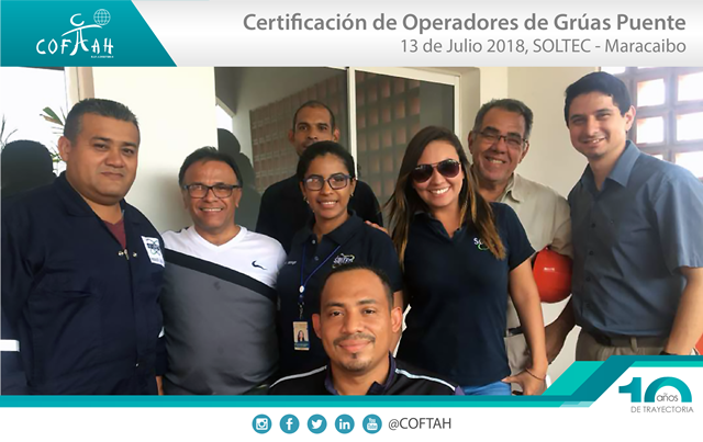 Certificación de Operadores de Grúas Puentes (SOLTEC) Maracaibo