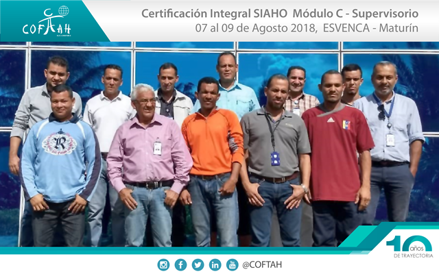 Certificación Integral SIAHO Módulo C – Supervisorio (ESVENCA) Maturín