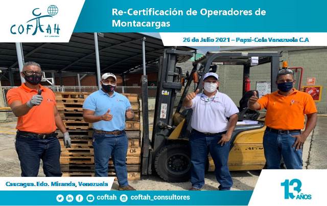 Re-Certificación de Operadores de Montacargas