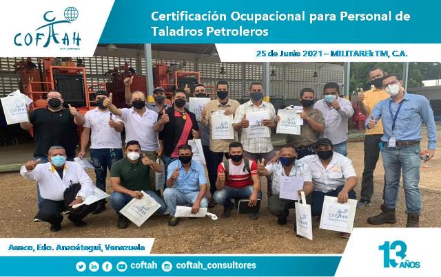 Certificación Ocupacional para Personal de Taladros Petroleros en MILITAREK TM 2da