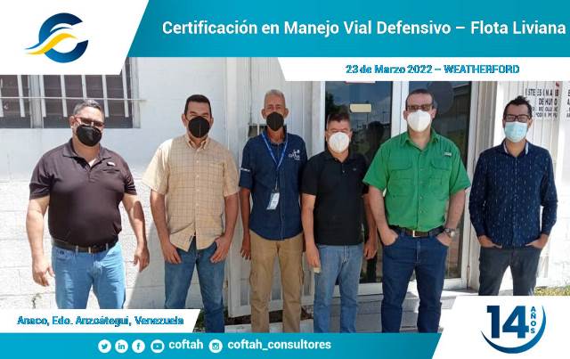 Certificación en Manejo Vial Defensivo - Flota Liviana
