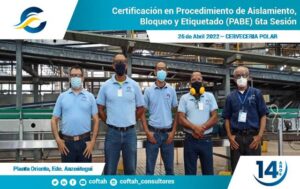 Certificación en Procedimiento de Aislamiento, Bloqueo y Etiquetado (PABE)