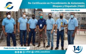 Certificación en Procedimiento de Aislamiento, Bloqueo y Etiquetado (PABE)