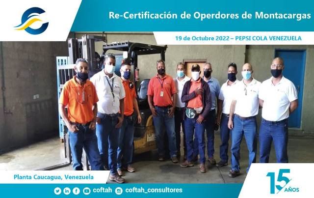 Re-Certificación de Operadores de Montacargas en PEPSICOLA DE VENEZUELA ...