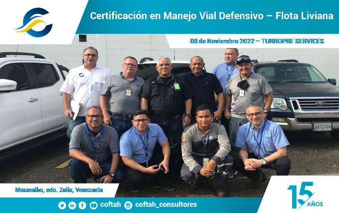 Certificación en Manejo Vial Defensivo – Flota Liviana