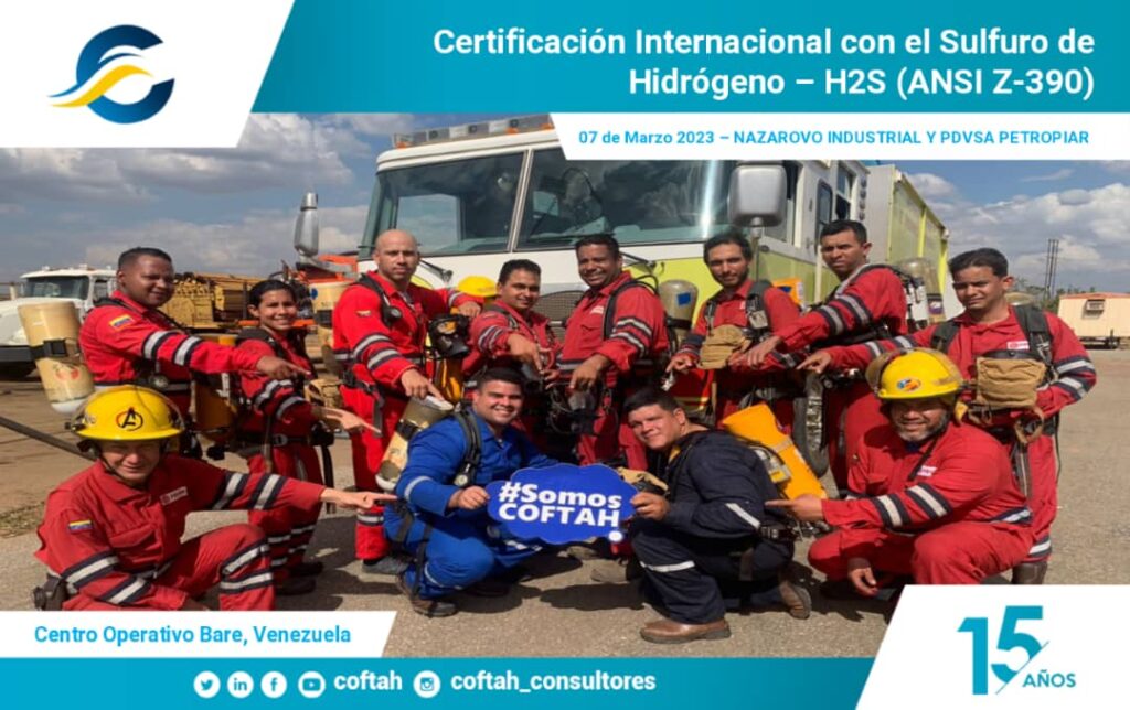 Certificación Internacional con el Sulfuro de Hidrógeno H2S (ANSI Z-390)