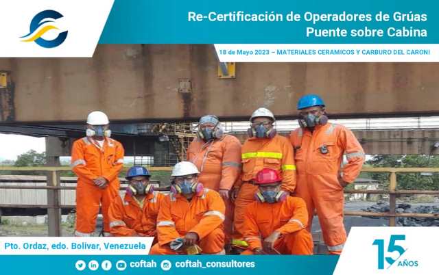 Re-Certificación de Operadores de Grúas Puente sobre Cabina