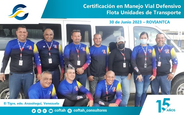 Certificación en Manejo Vial Defensivo – Flota Unidades de Transporte