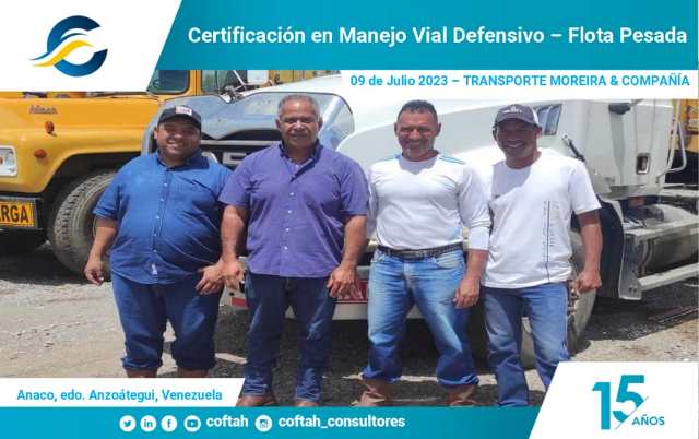 Certificación en Manejo Vial Defensivo – Flota Pesada